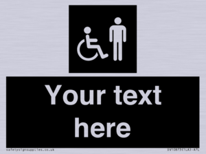 Custom information: black panel disabled and male